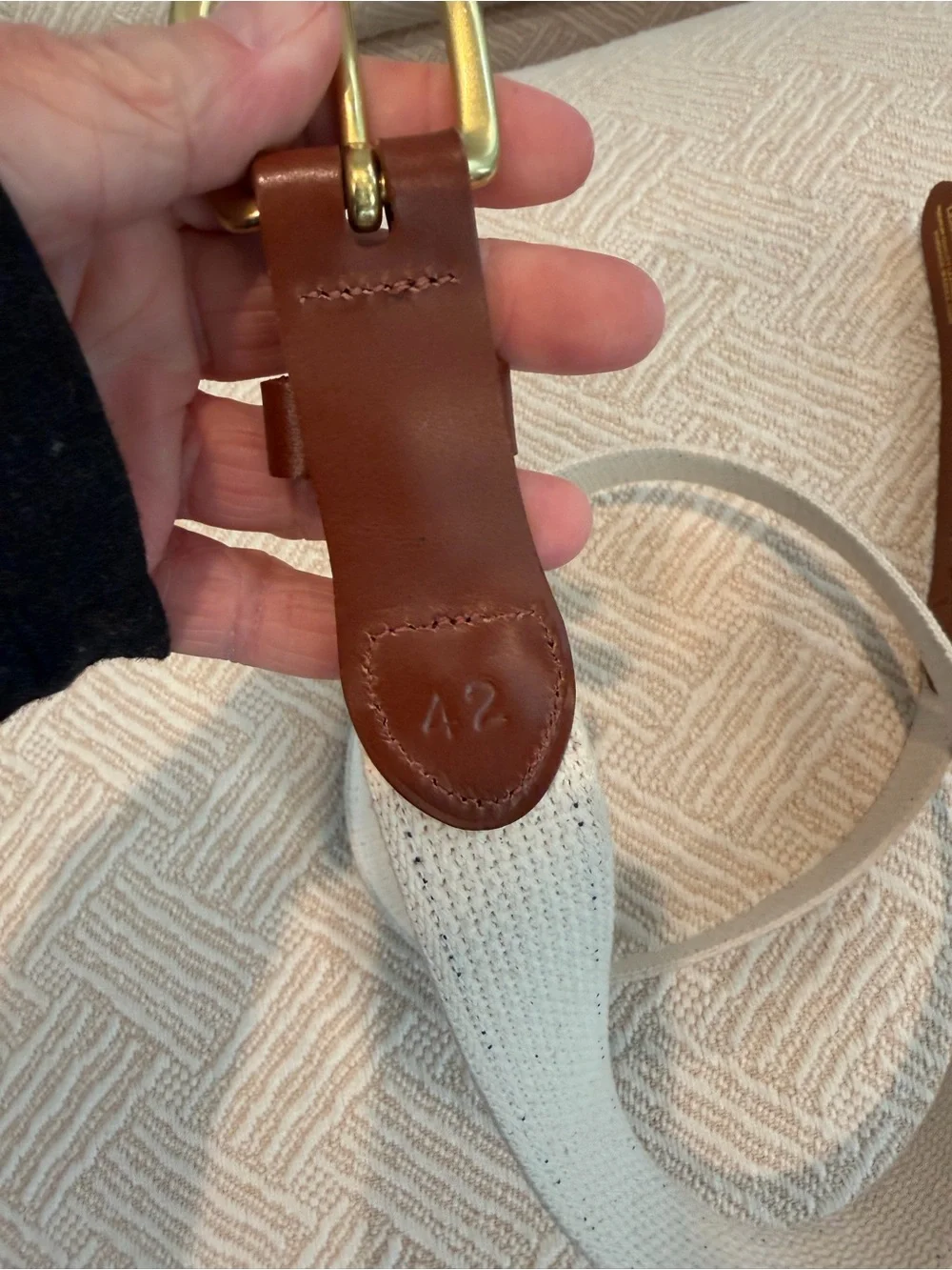 Leather Man Limited Handmade Leather Golf Belt. 18th Hole. Preppy. Country Club